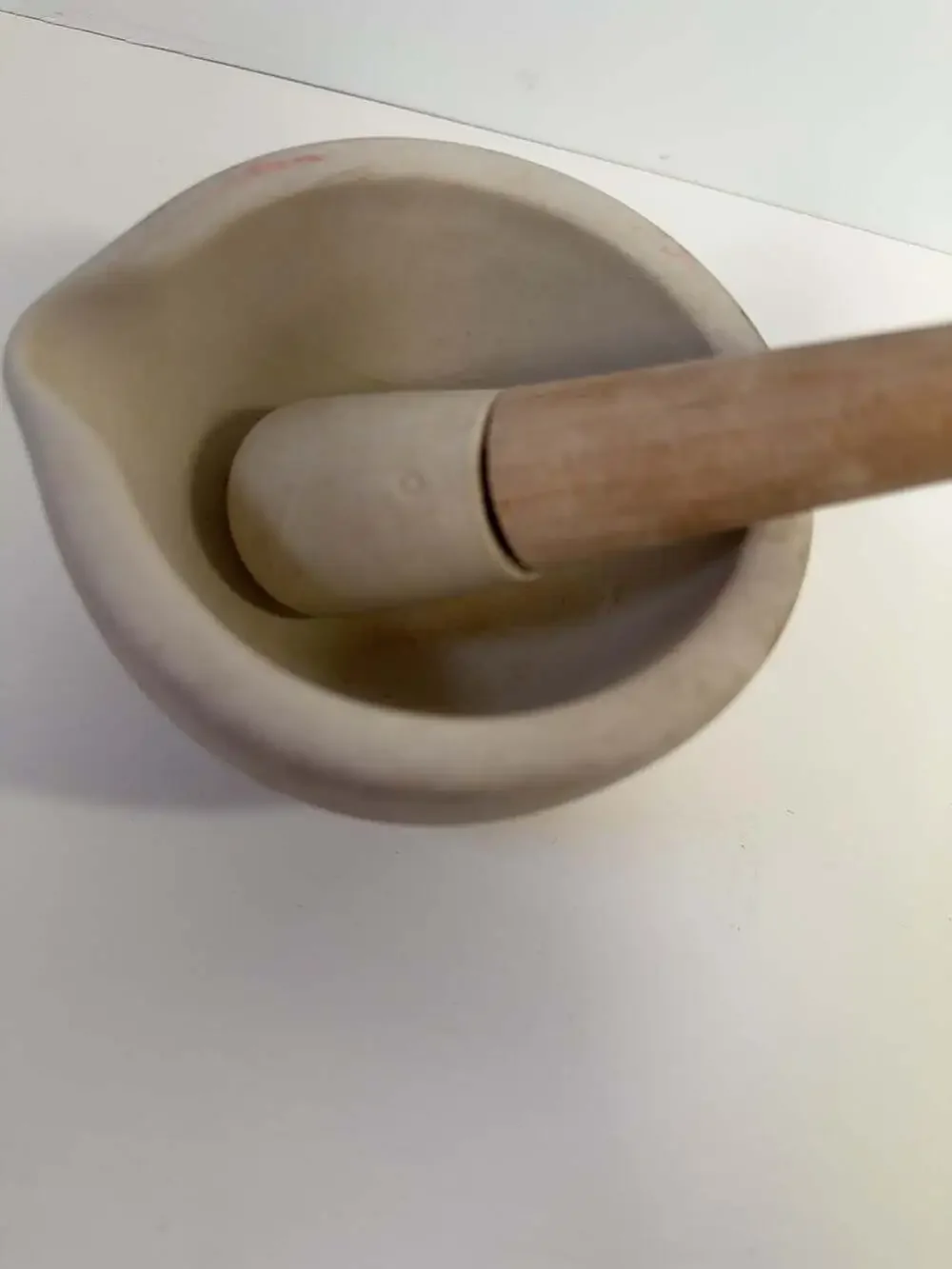 Vintage Acid Proof Porcelain Mortar and Pestle Made in England